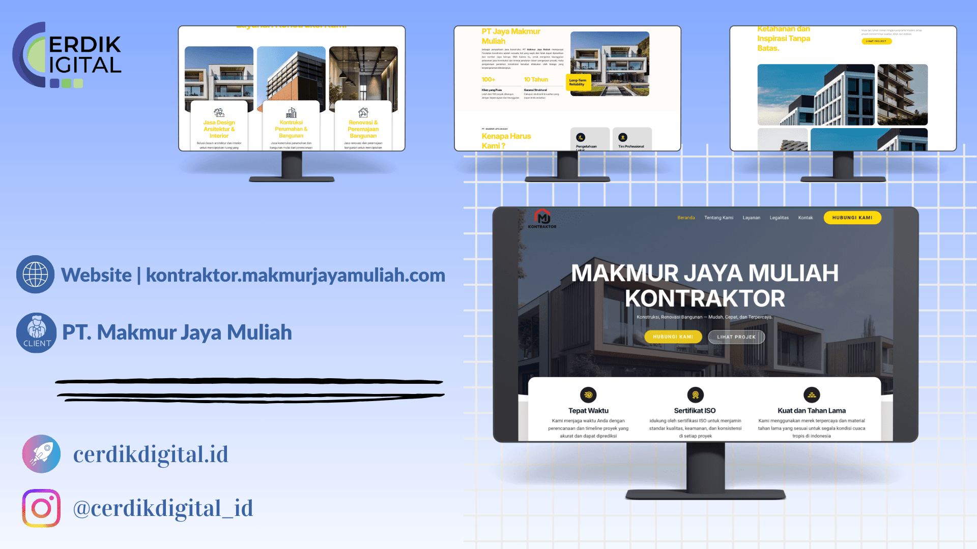 Website Compro Kontraktor MJM | PT Makmur Jaya Muliah